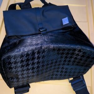 Black Houndstooth Men's Backpack